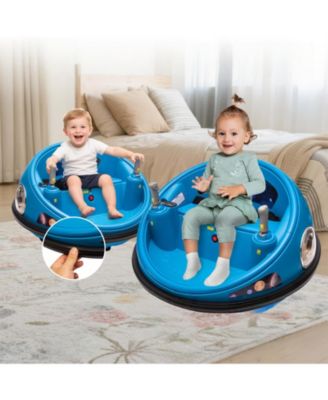 26.4 x 26.4 x 15.7 Inch Kids Electric Bumper Car with Remote, 12V Ride On Battery Powered Toy, 2 MPH Low Speed for Indoor Outdoor Fun