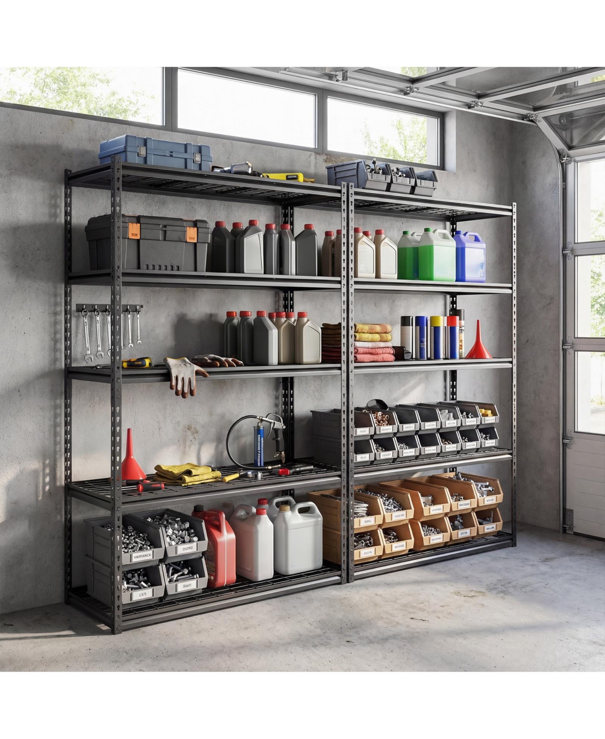 Costway Tier Heavy-Duty Utility Shelf with Adjustable Wire Racks