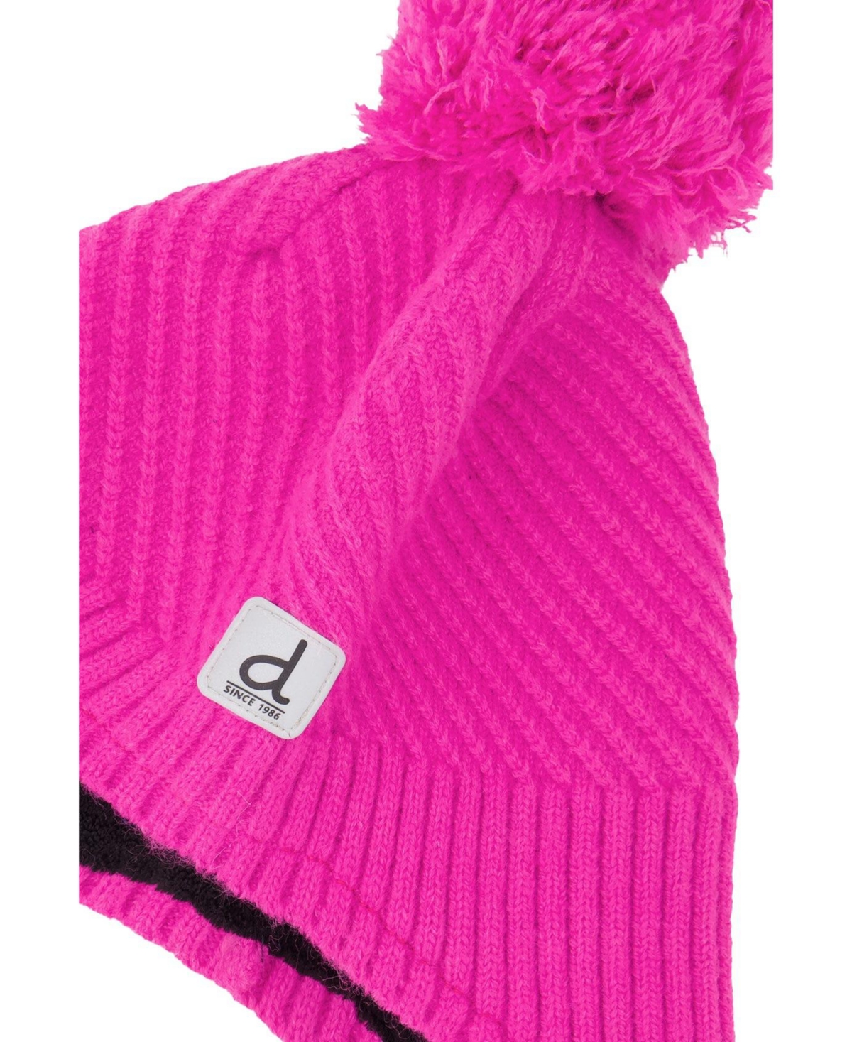 Deux par Deux Little and Big Girl (5-16) Winter Peruvian Knit Hat with Pompom