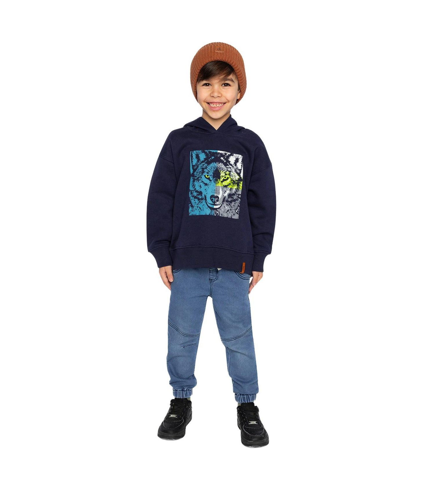 Little and Big Boy Fleece Hooded Sweatshirt