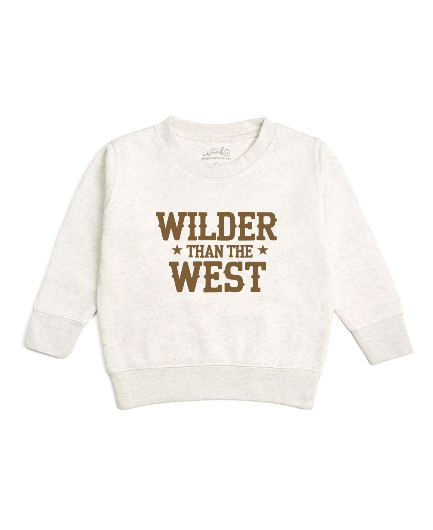 Толстовка Sweet Wink Wilder Than The West Western для мальчиков, цвет: Натуральный меланжевый — фото 1