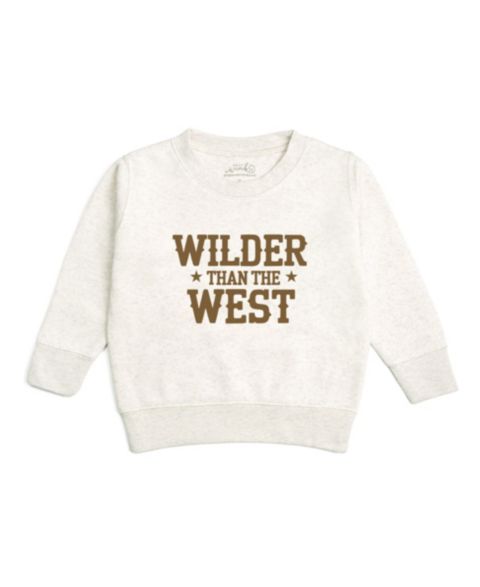 Толстовка Sweet Wink Wilder Than The West Western для мальчиков, цвет: Натуральный меланжевый