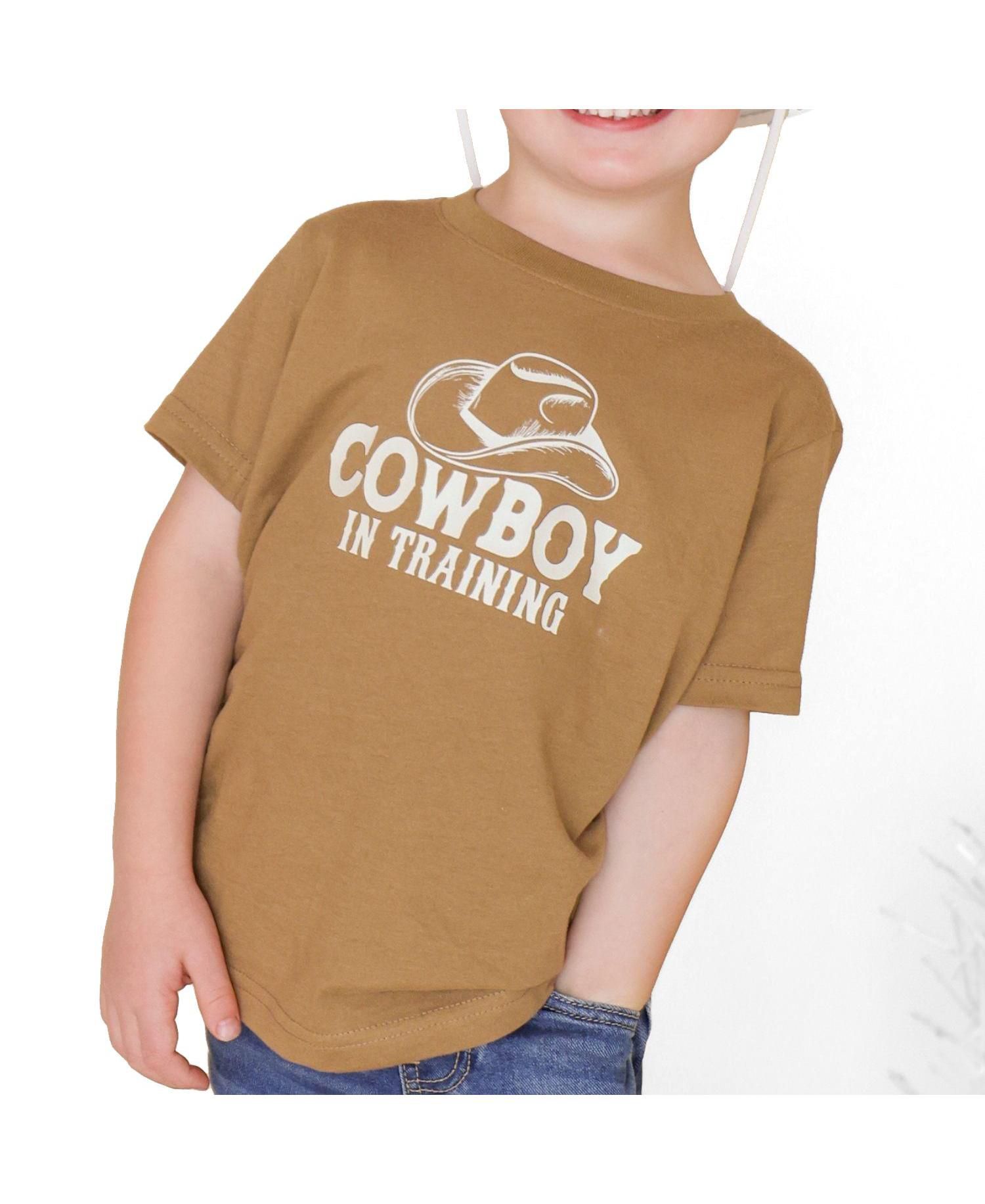 Big Boys (10-12) Cowboy In Training Western Short Sleeve T-Shirt