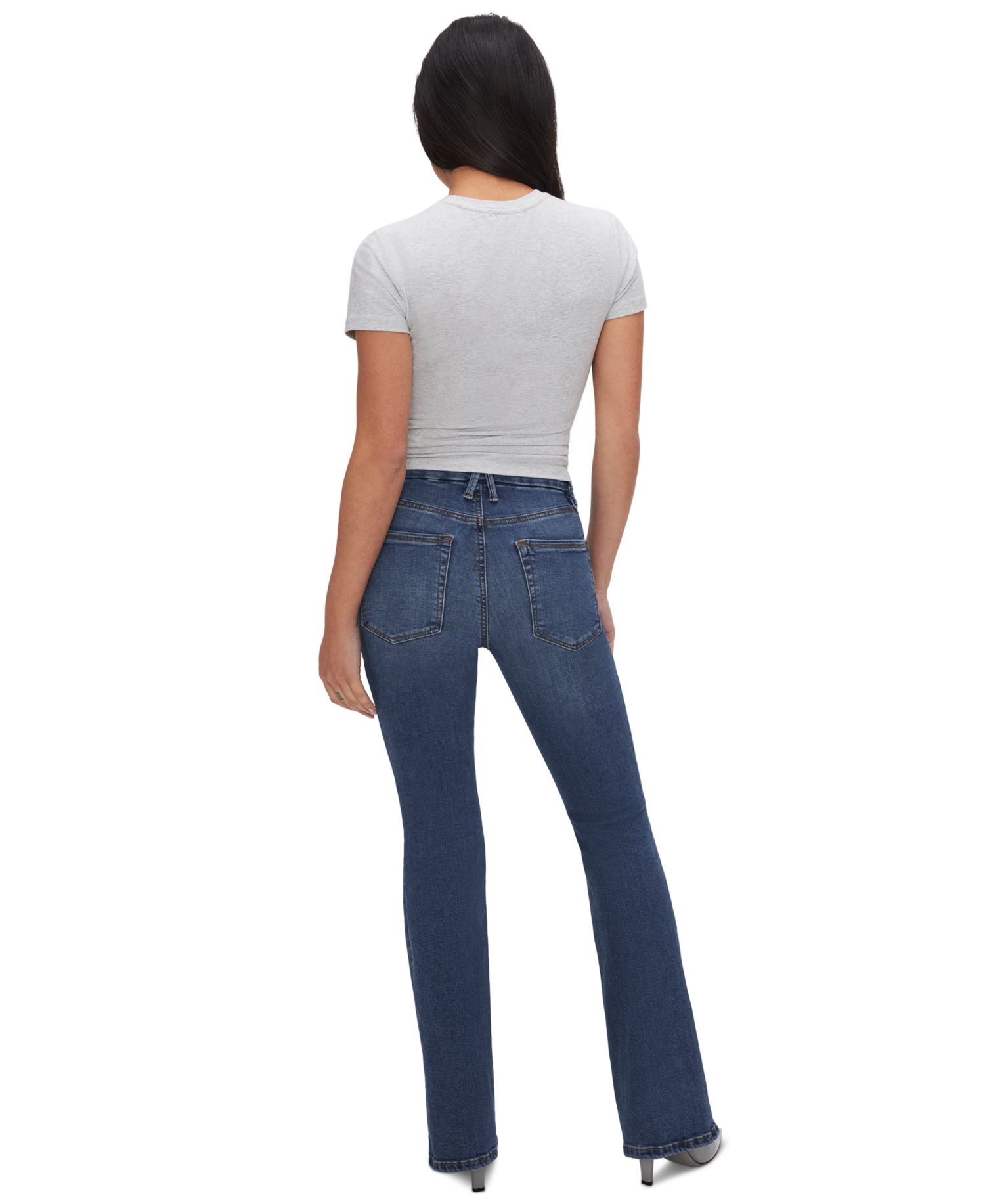 Petite Mid-Rise Flare Jeans