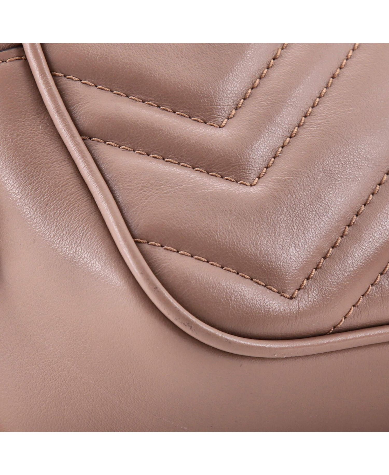 Mini GG Marmont Shoulder Bag Matelasse Leather