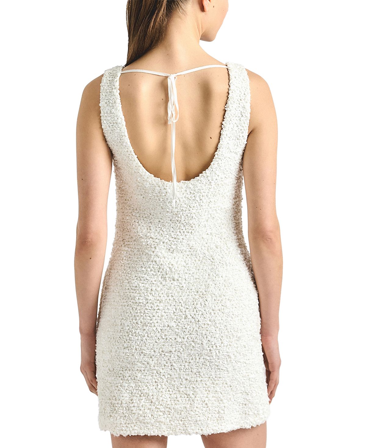Derek Lam 10 Crosby Women's Ailani Paillette Boucle Scoop Neck Tank Dress view 4 — MAYCSS fashion products