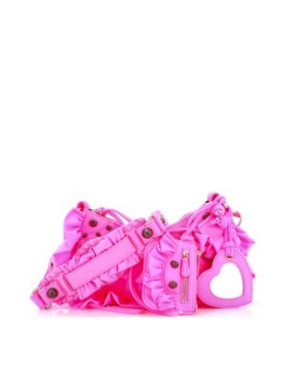 XS Le Cagole Giant Studs Shoulder Bag Ruffled Spandex