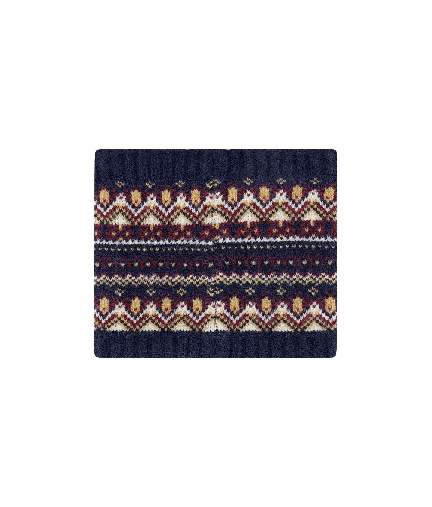 Deux par Deux Kid's (7-12) Winter Knit Neckwarmer, цвет: Синий / Красный — фото 3