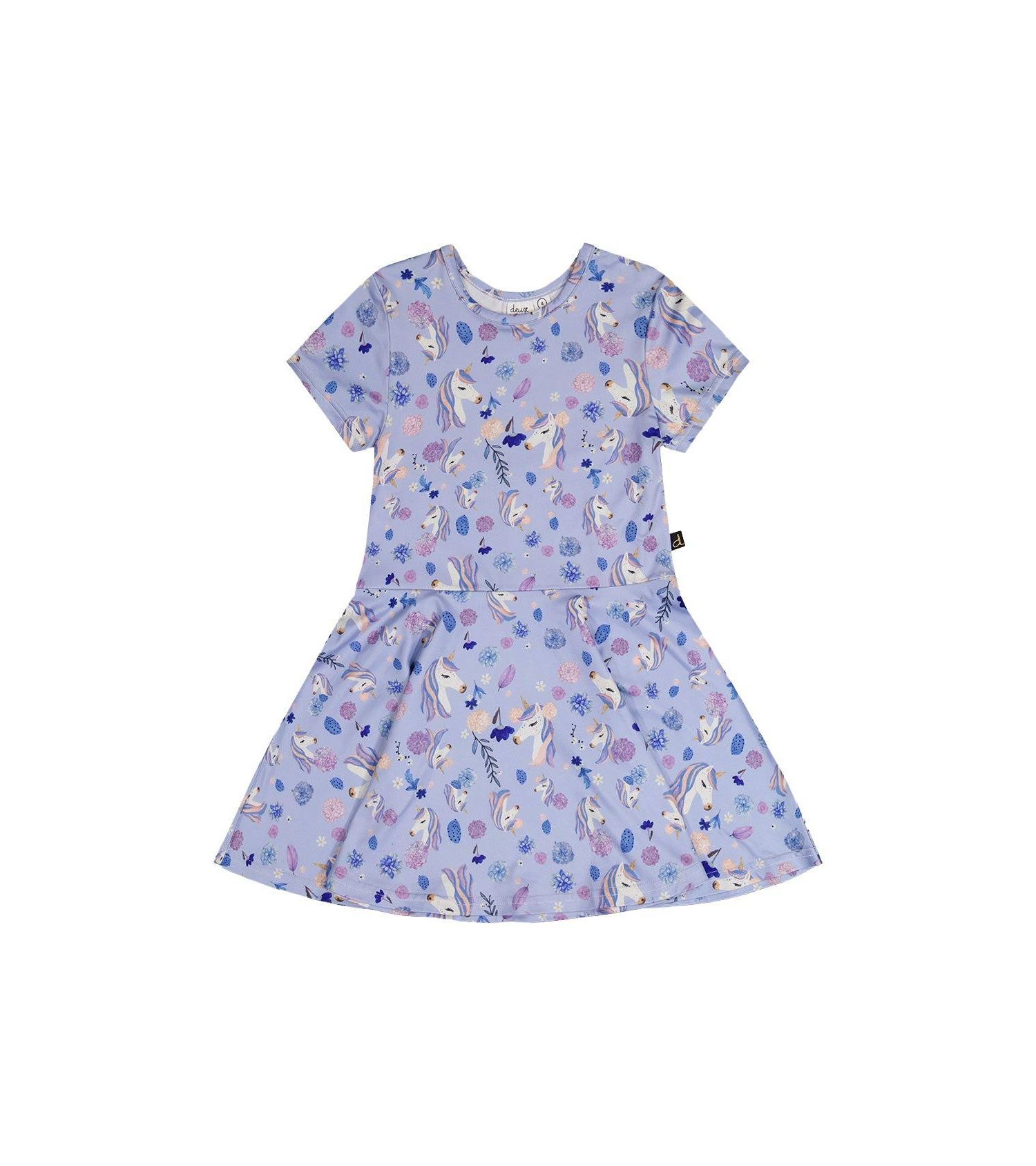 Little and Big Girl (6Y - 12Y) Short Sleeve Dress
