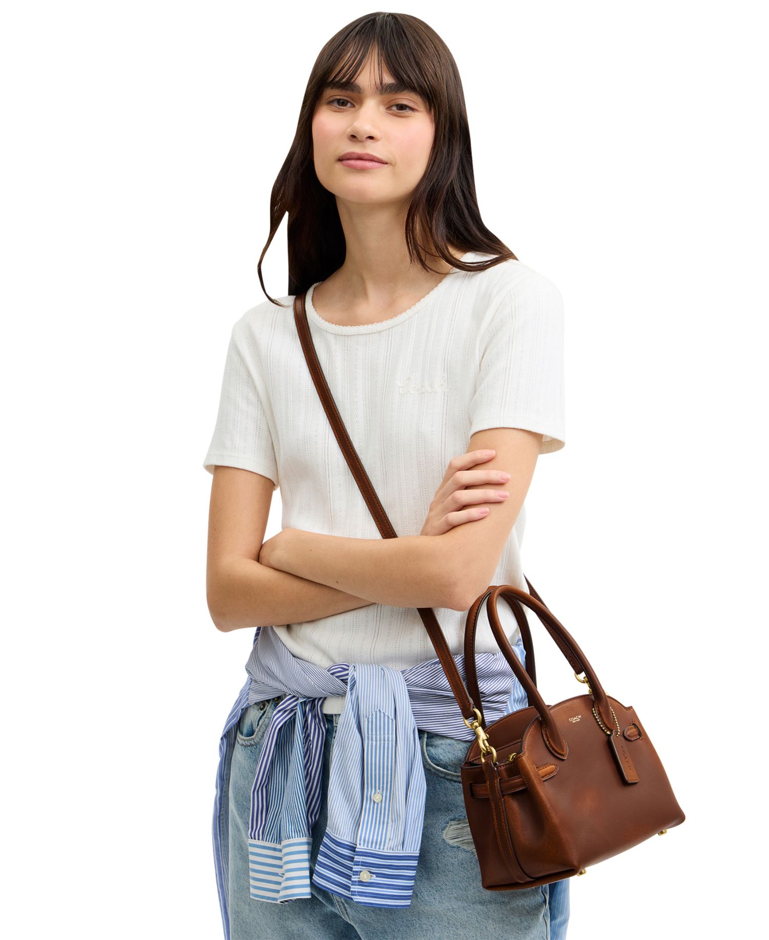 Soft Empire Small Loved Leather Satchel Bag 21