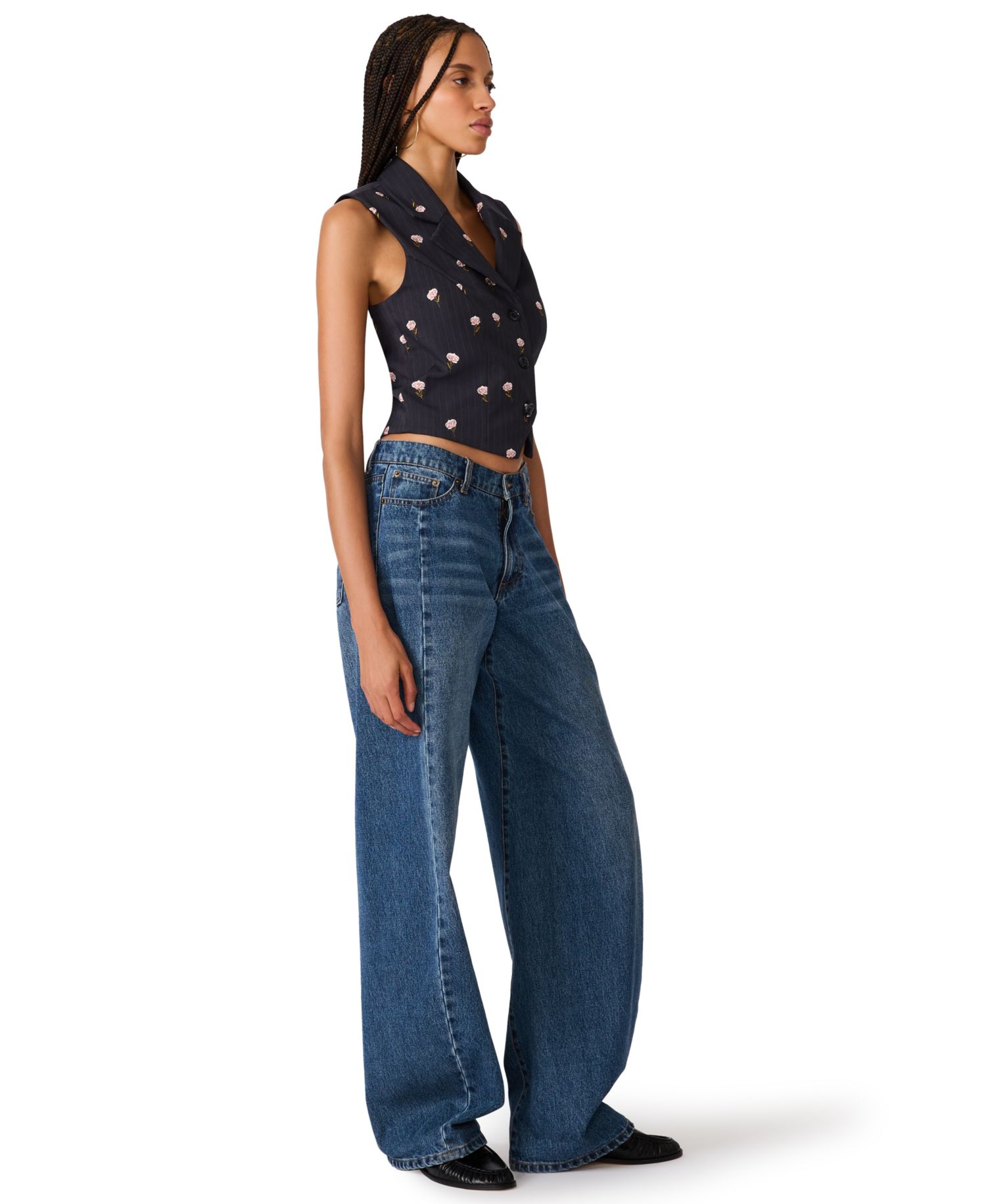 Women's Britton V-Neck Button-Front Vest Top