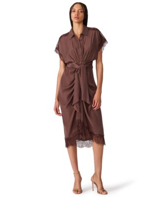 Women's Tori Collared Wrap Midi Dress