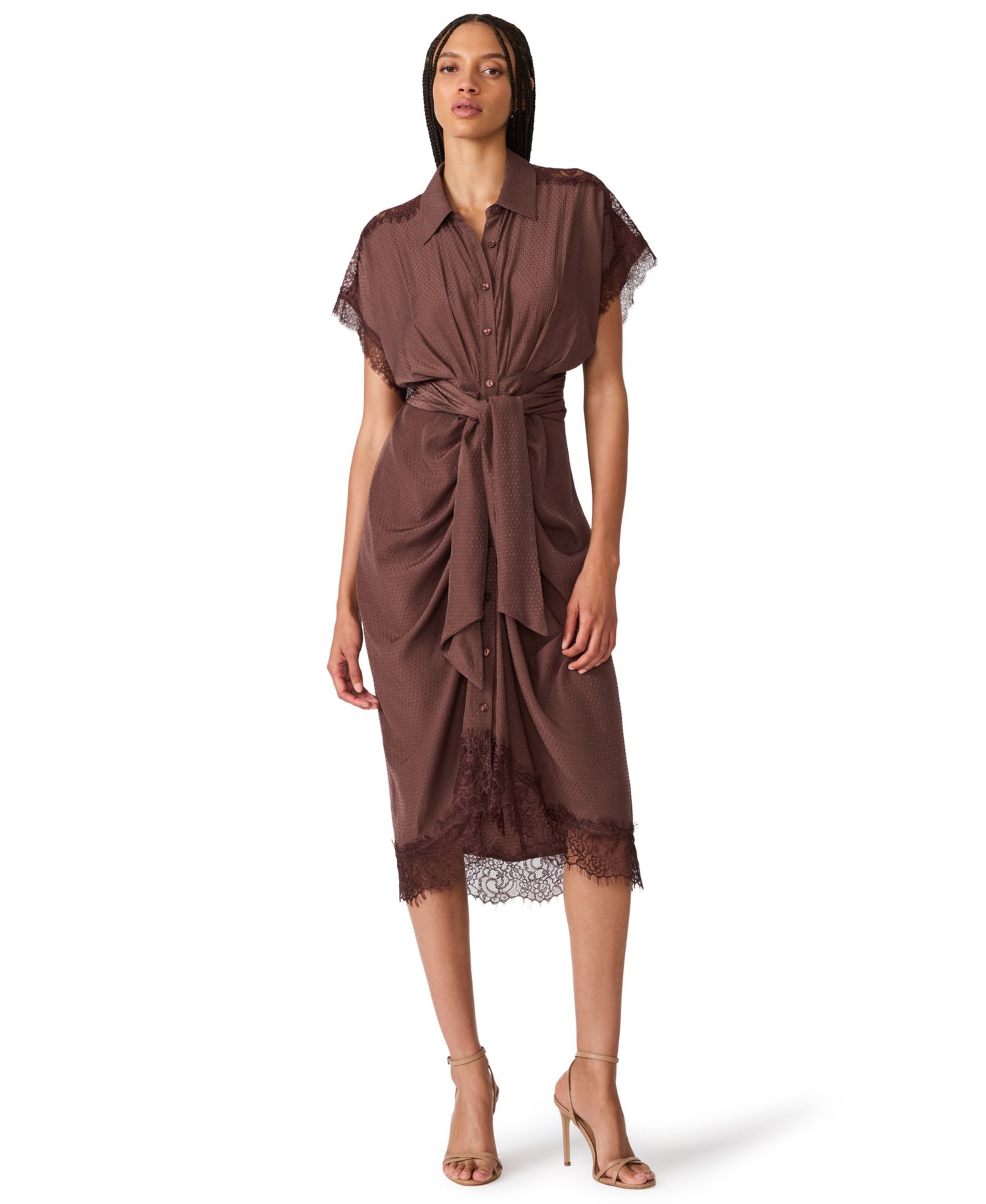 Women's Tori Collared Wrap Midi Dress