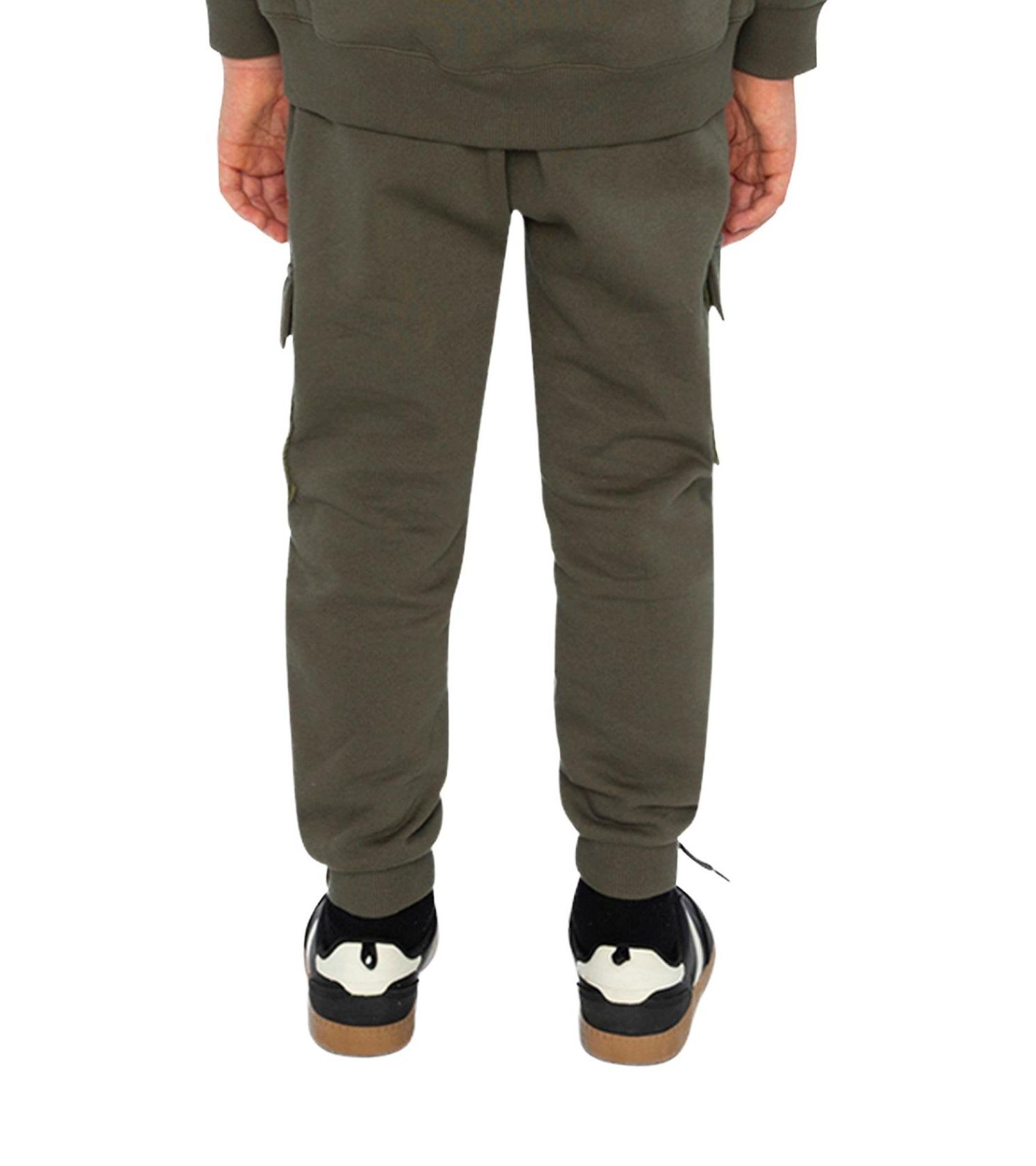 Little and Big Boy 6 - 12 Fleece Bi-Material Sweatpants with Pockets