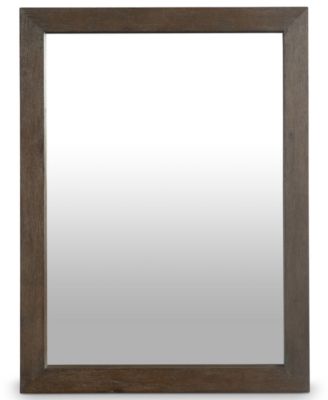 Outline Textured 48" Wood Finished Mirror