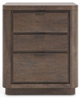 Outline 2-Drawer Wooden Nightstand