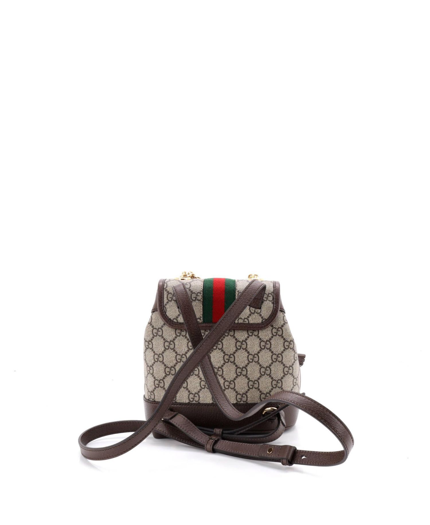 Mini Ophidia Flap Backpack GG Coated Canvas