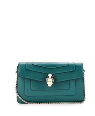 Mini Serpenti Forever Chain Clutch Leather