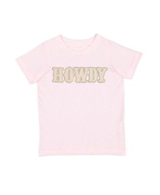 Little Girls 5-8 Howdy Patch Western Short Sleeve T-Shirt