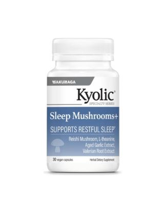 Sleep Mushrooms Supplement | Reishi, L-Theanine, Valerian Root and Aged Garlic Extract for Sleep | 30 Capsules