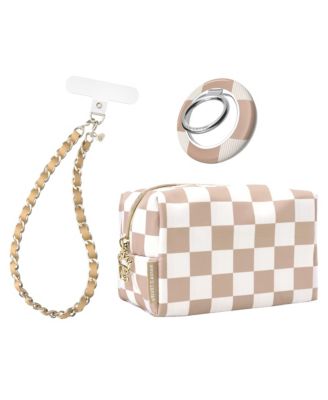 Fashion Set with Phone Charm, Grip Ring, and Travel Bag