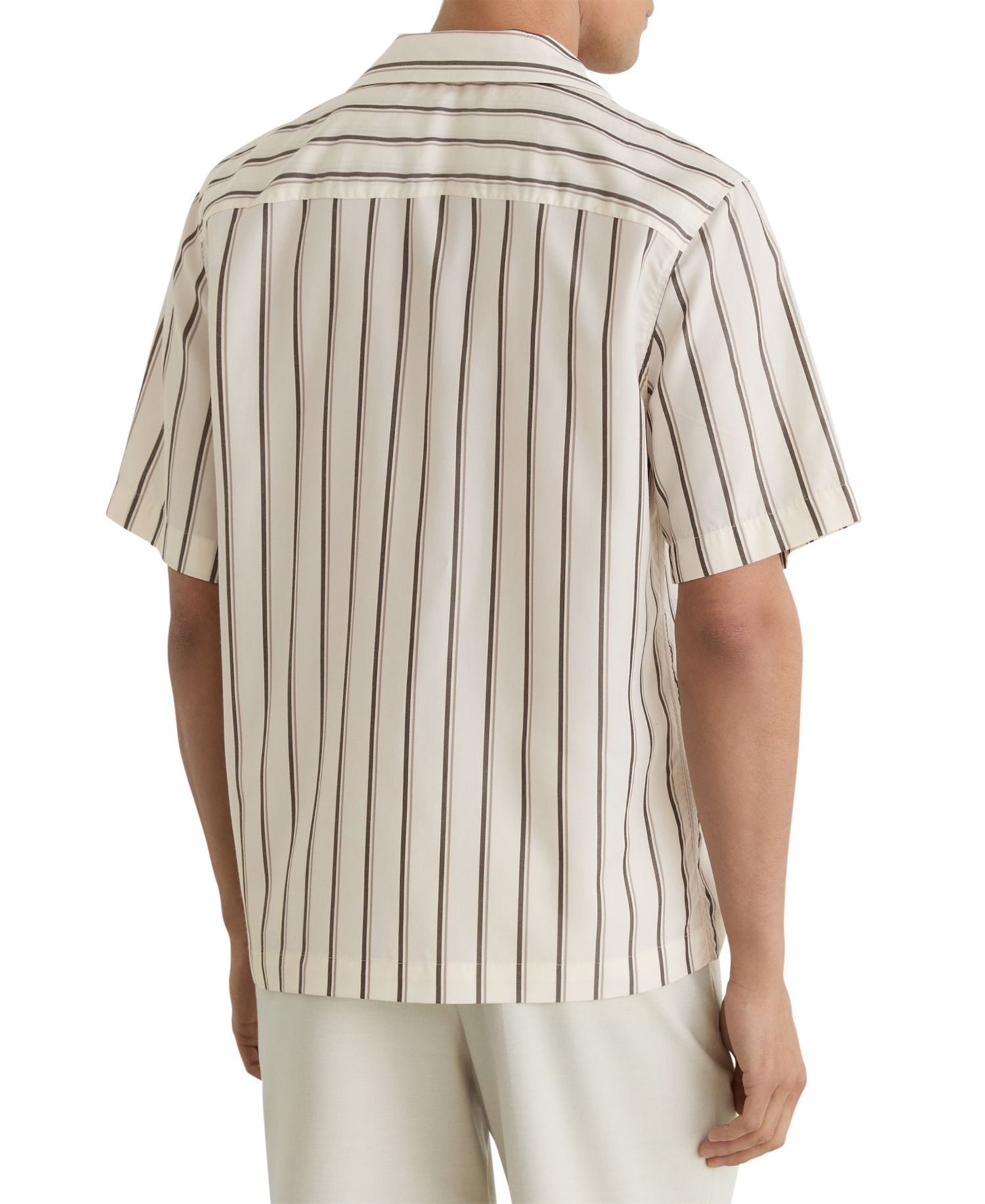 Men's Saint Lyocell Stripe Relaxed Cuban-Collar Shirt