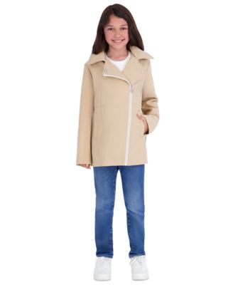 Girls' 5-16 Asymetric Zip Long-Sleeve Softshell Jacket
