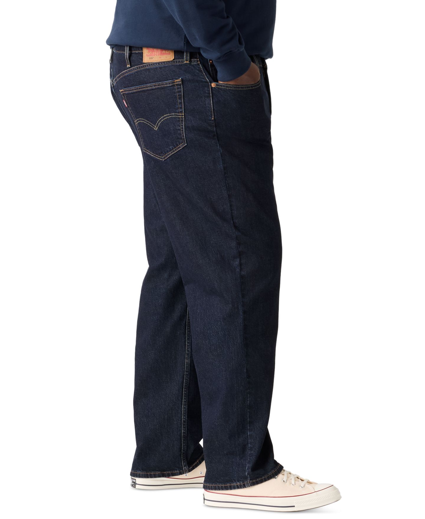 Мужские джинсы Levi's 559™ Big & Tall Relaxed Straight, цвет: New Rinse — фото 4