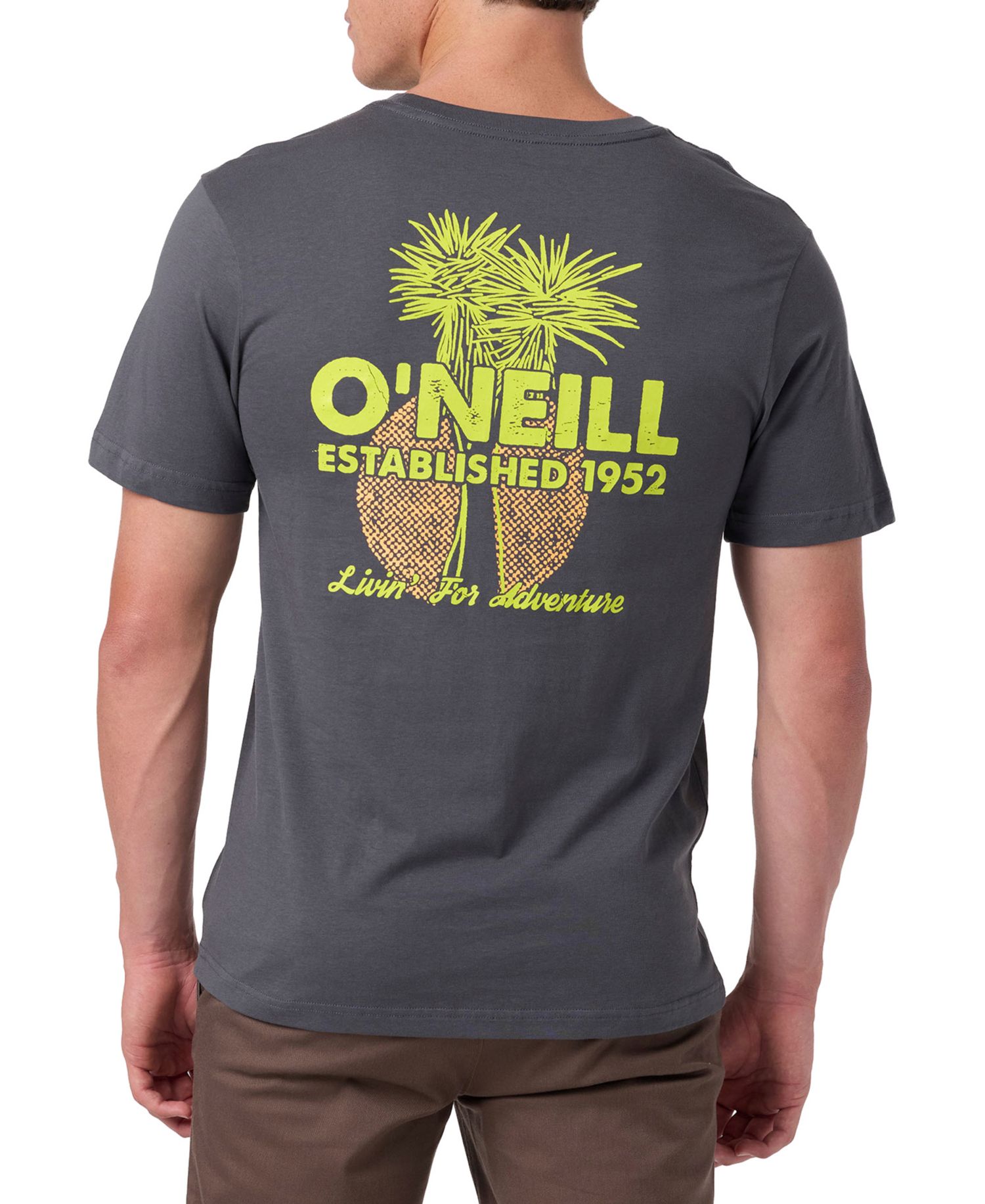 Men's Livin' For Adventure Palm Tree Graphic T-Shirt