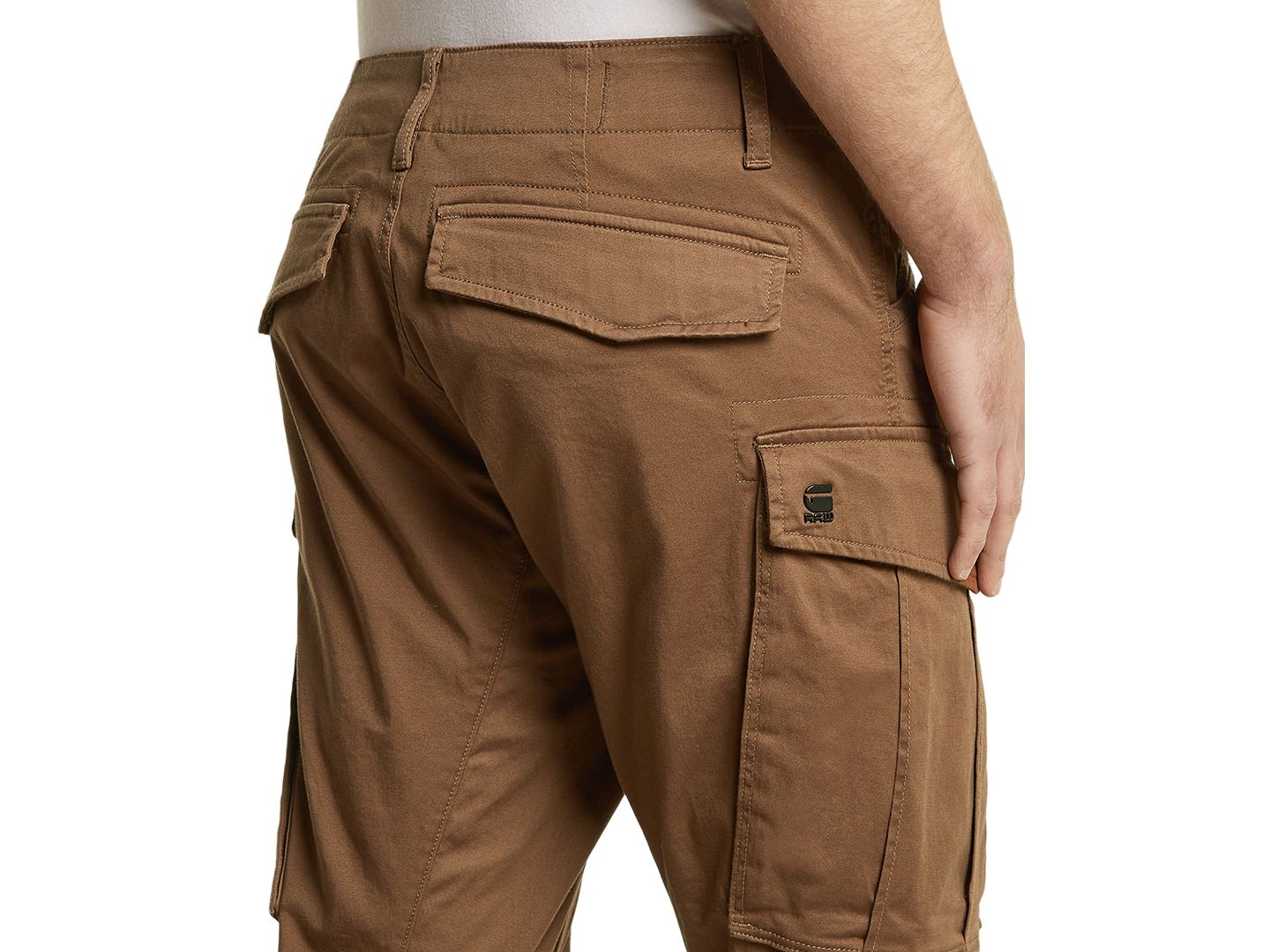 Мужские брюки G-Star Raw Rovic Cargo Zip Fly, цвет: Bison — фото 3