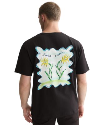 Men's Flower Artwork Regular-Fit T-Shirt