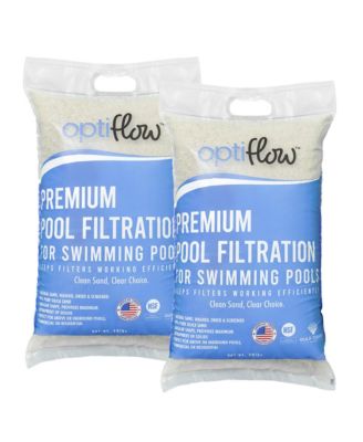 50Lb Premium Pool Filtration Angular Sand with Pure Silica Formula, 2 Pack