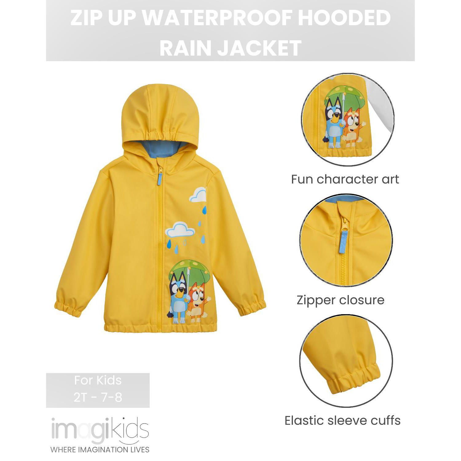 Kid's (5-12) Hooded Rain Jacket