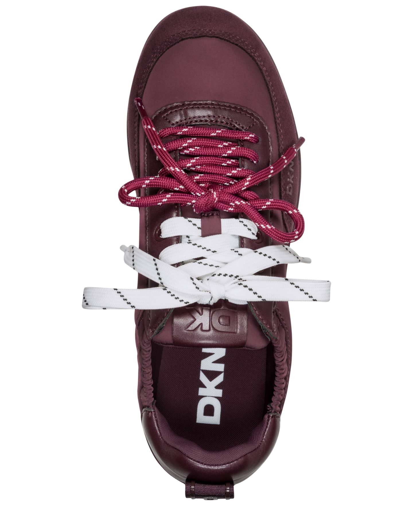 Женские кроссовки DKNY Arianna на шнуровке, цвет: Сангрия — фото 4