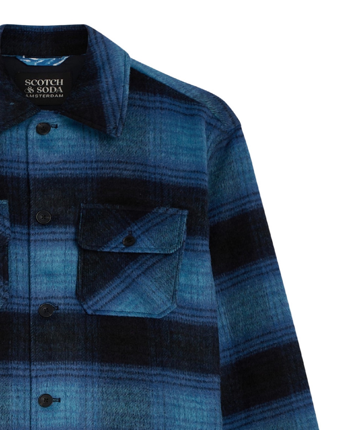 Scotch & Soda Men's Checked Overshirt Jacket