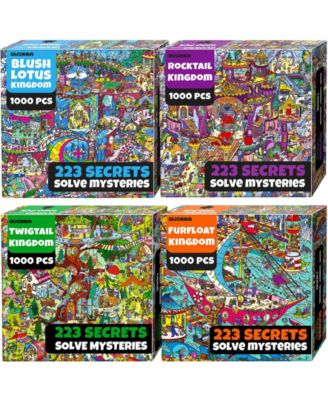 1000 Piece Puzzle for Adults - 223 Hidden Secrets, Engaging Audio Story, Snap-Tight Thick Pieces