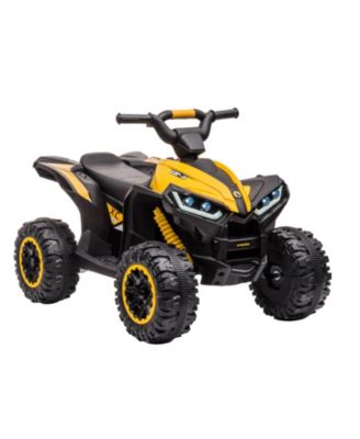 Kids ATV, 12V Ride On Toy ATV, Battery Powered 4 Wheeler Quad Car, Electric ATV with Remote Control, Music, Horn, Monitor Display