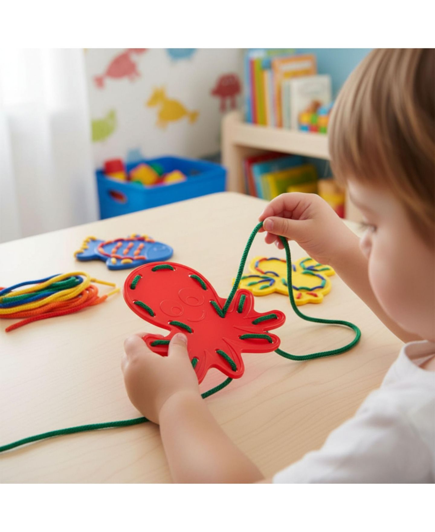 Детские игрушки MINILAND Animal Lacing Fine Motor Skills 18-Piece Set, Ages 3+, цвет: Разноцветный — фото 5