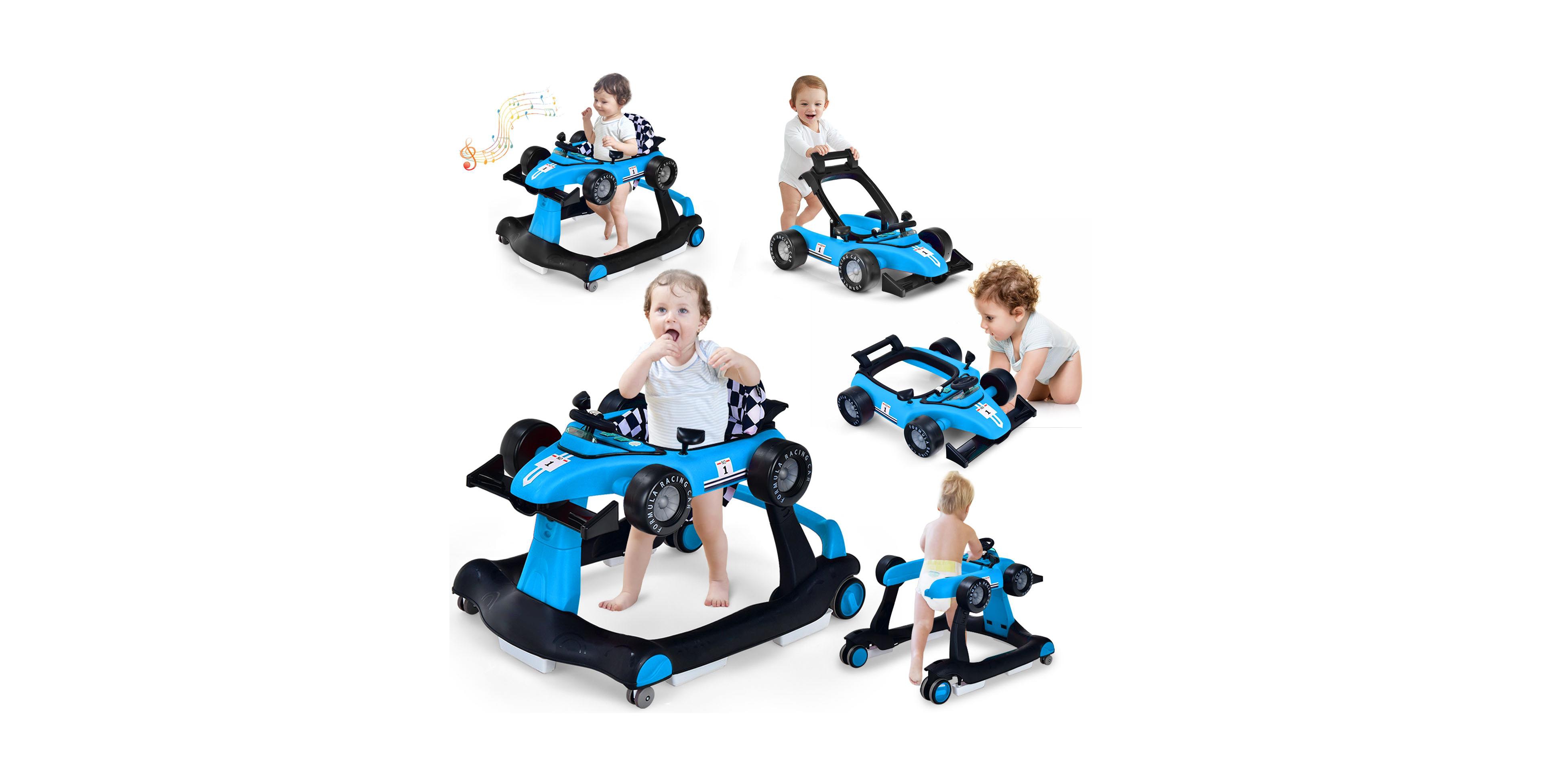 Slickblue Baby Walker 5-in-1 Design with Adjustable Height and Speed Control