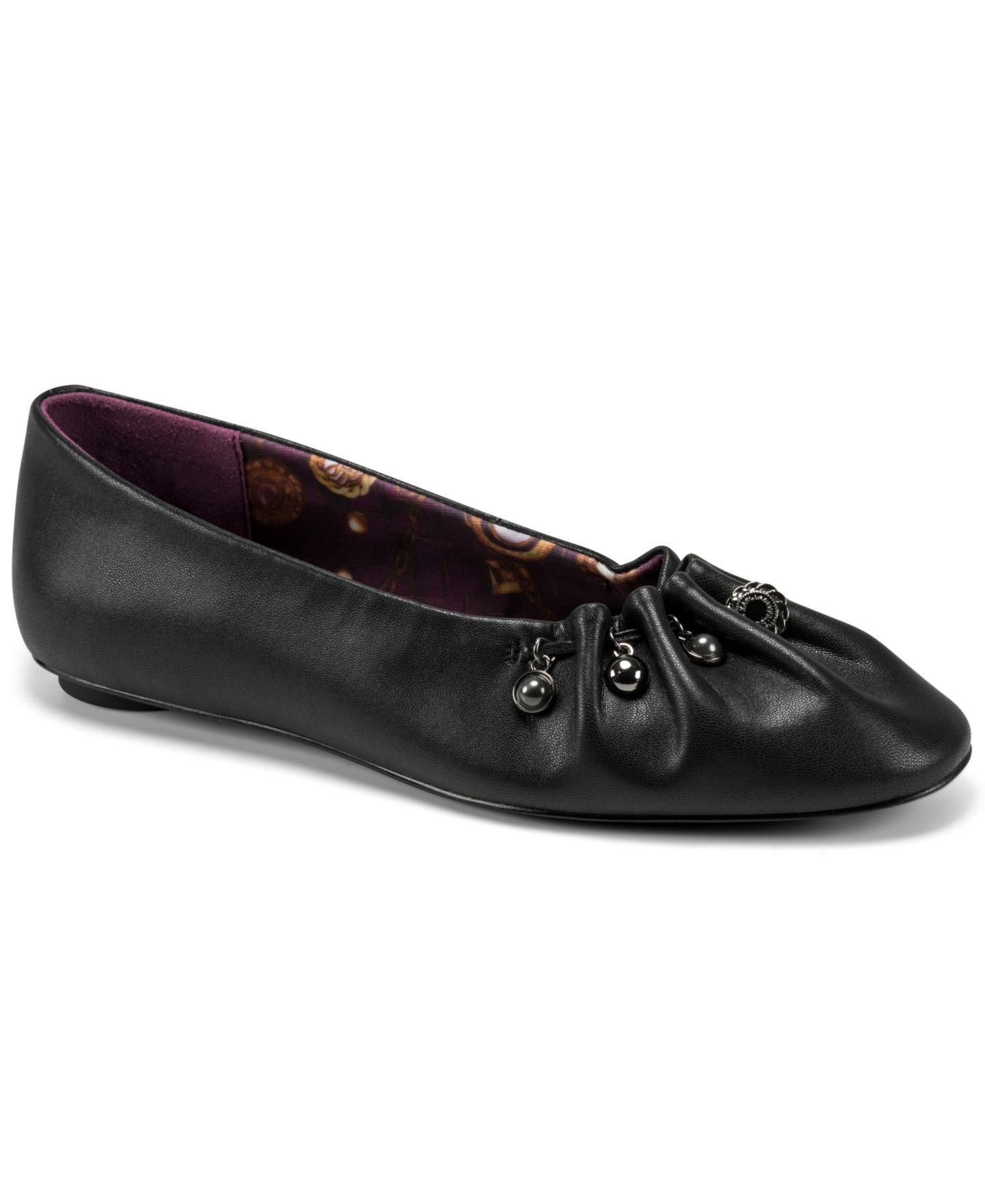 Женские балетки KARL LAGERFELD PARIS Alissara Slip-On Ballet Flats, цвет: Чёрный — фото 1
