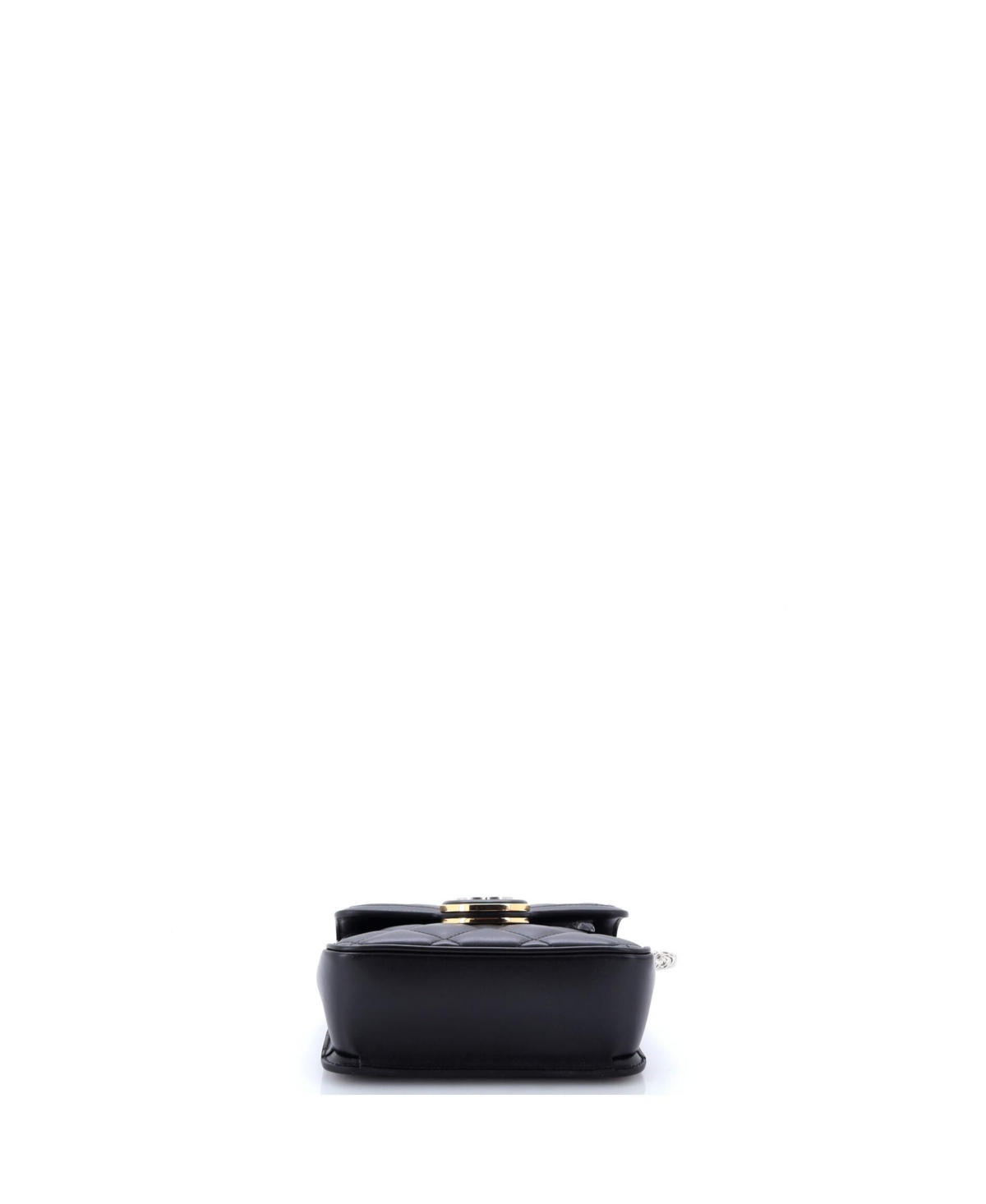 Pre-Owned Gucci Mini Deco Chain Flap Bag Mixed Matelasse Leather