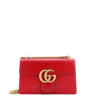 Medium GG Marmont Chain Shoulder Bag Leather