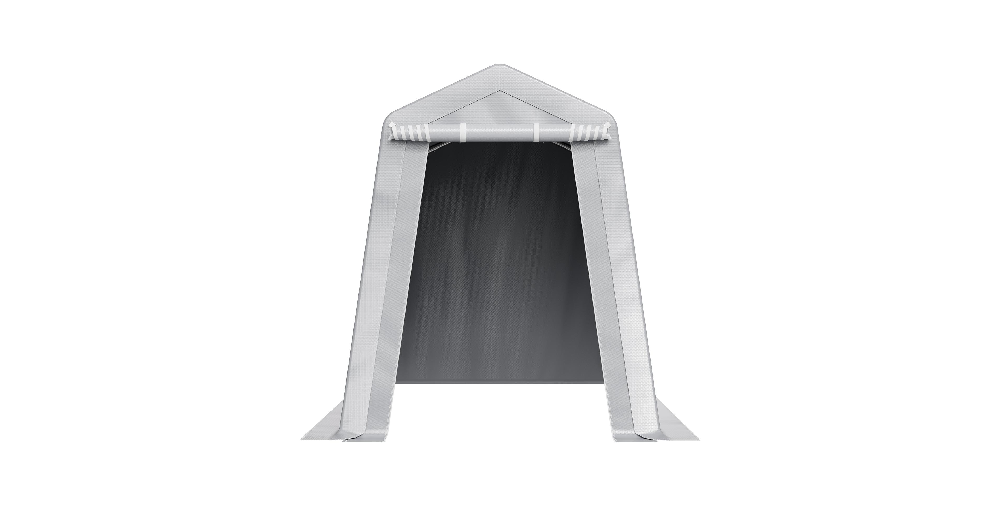 Vevor Outdoor Storage Shelter Shed 6x8 ft Waterproof Portable Canopy Carport Tent
