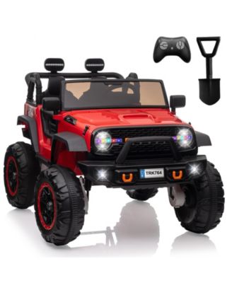 24v 2 Seater Electric Ride On Truck, 4 Wheel Battery Powered Car Toy with Remote Control for Boys and Girls Ages 3 to 8