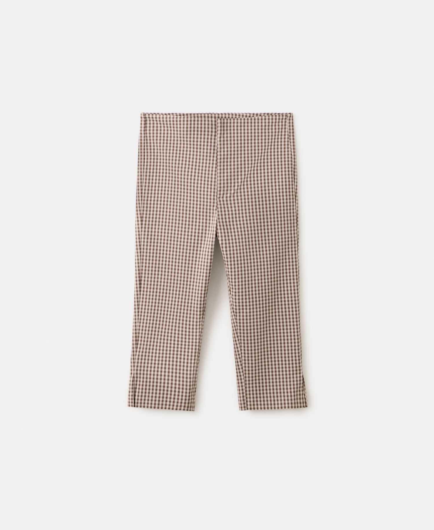 Women's Gingham Capri Pants