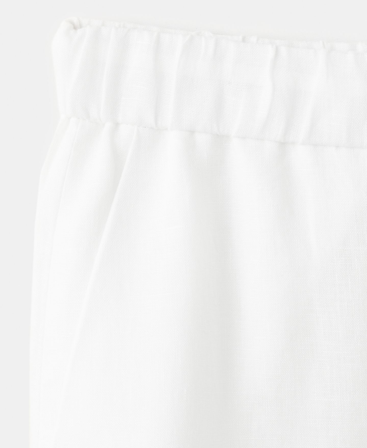 Женские брюки MANGO Wide-Leg Linen, цвет: Чёрный — фото 14