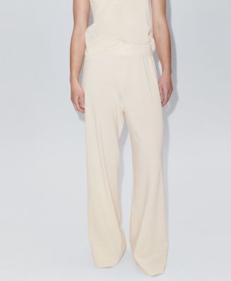 Women's Elastic Waist Straight-Fit Pants