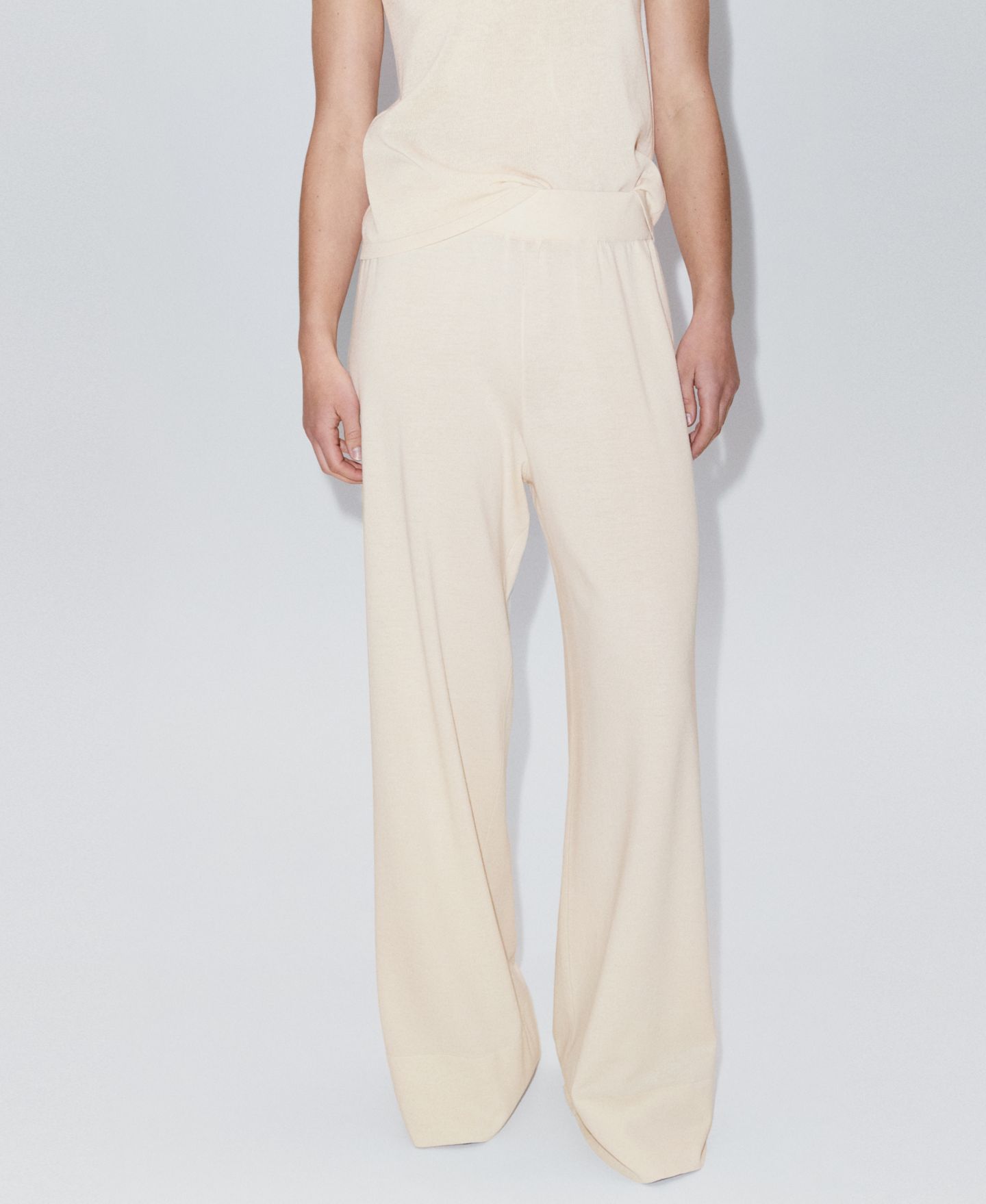 Женские брюки Mango Elastic Waist Straight-Fit, цвет: Яркий синий — фото 15