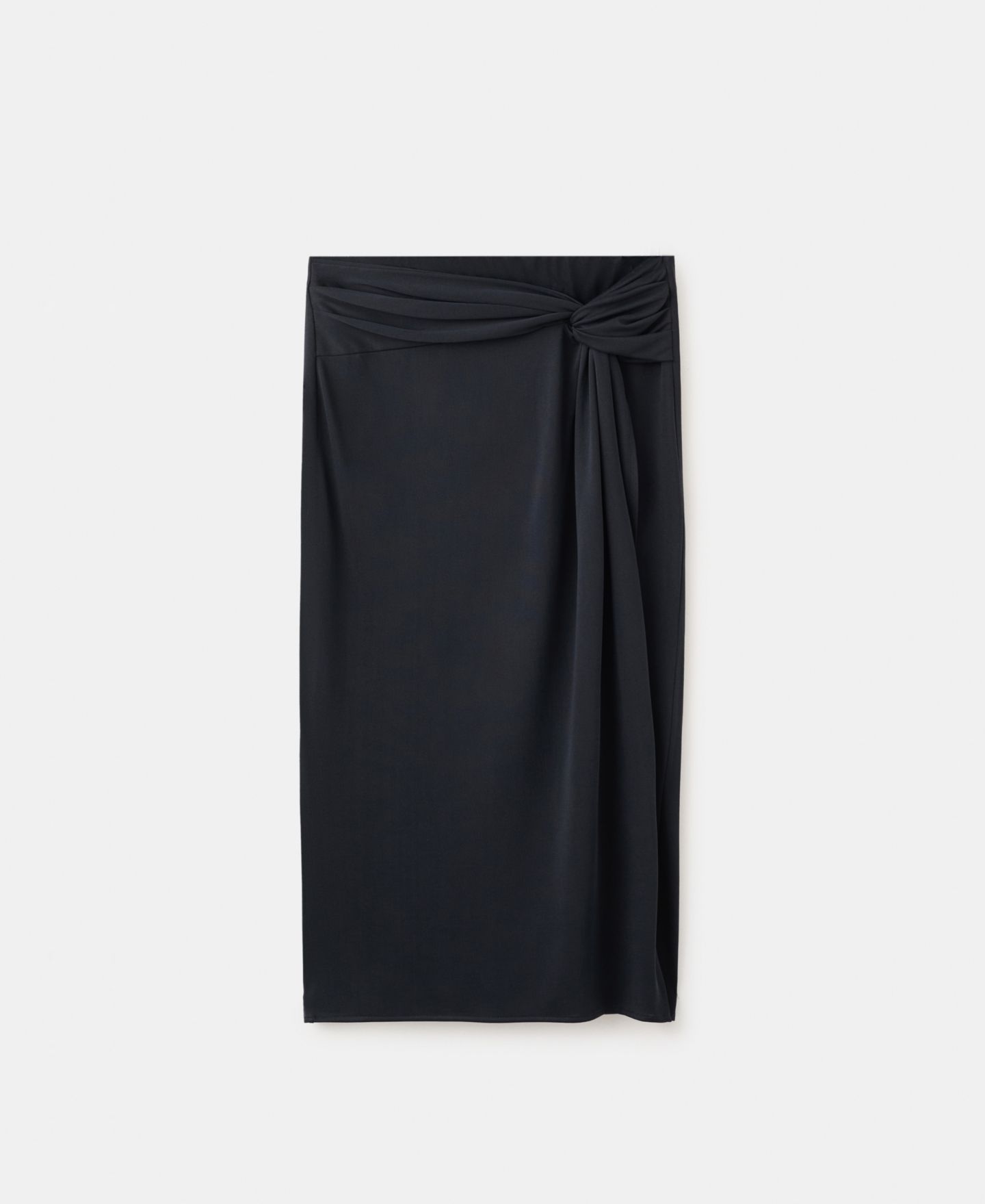 Женская юбка Mango Fitted Ruched, цвет: Угольный — фото 2