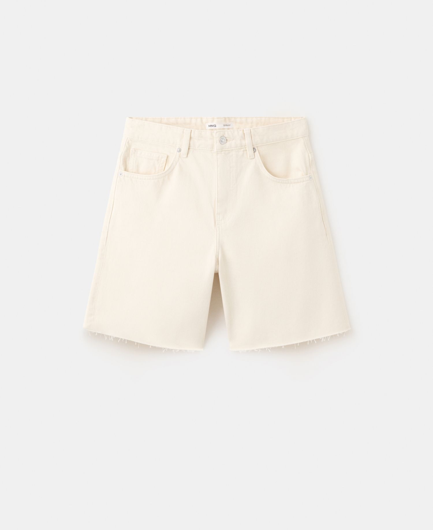 Women's Straight Low-Rise Denim Bermuda Shorts